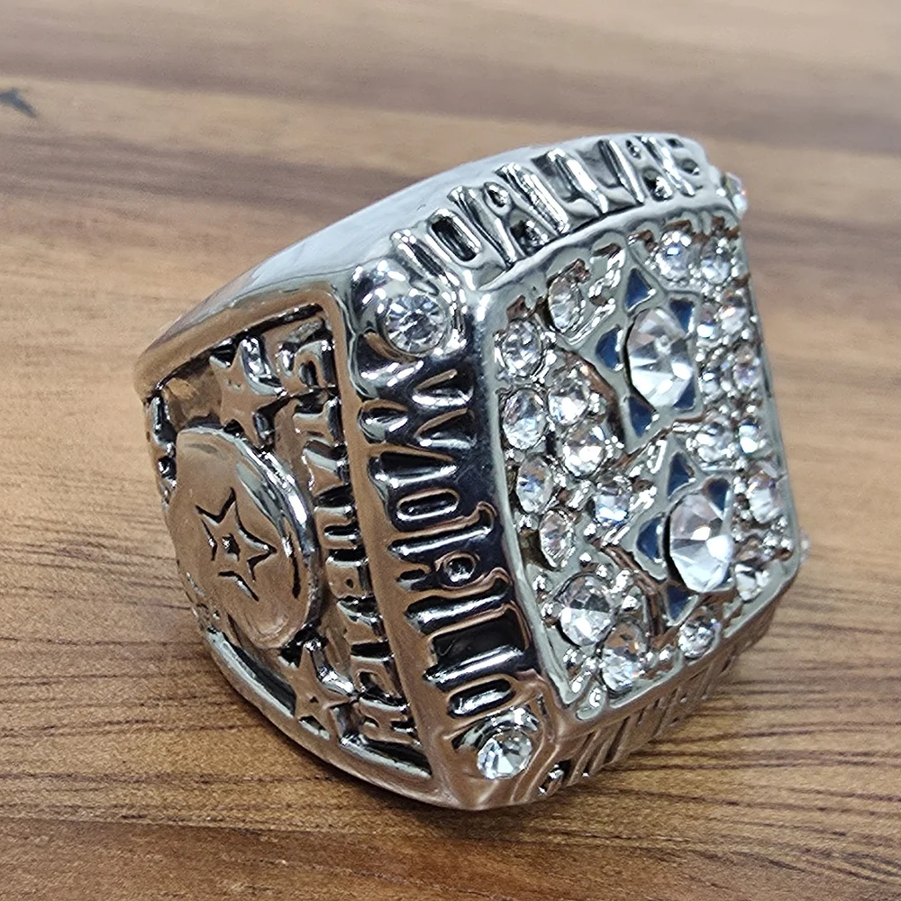 Dallas Cowboys Championship Ring Size 9 1977 Silver Fan‎ Edition Staubach